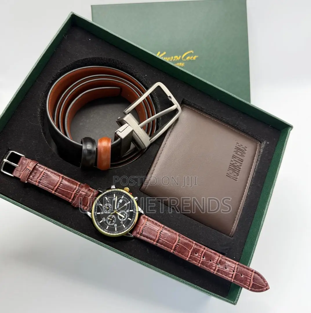 Men’S Gift Set (Watch,Wallet,Belt)