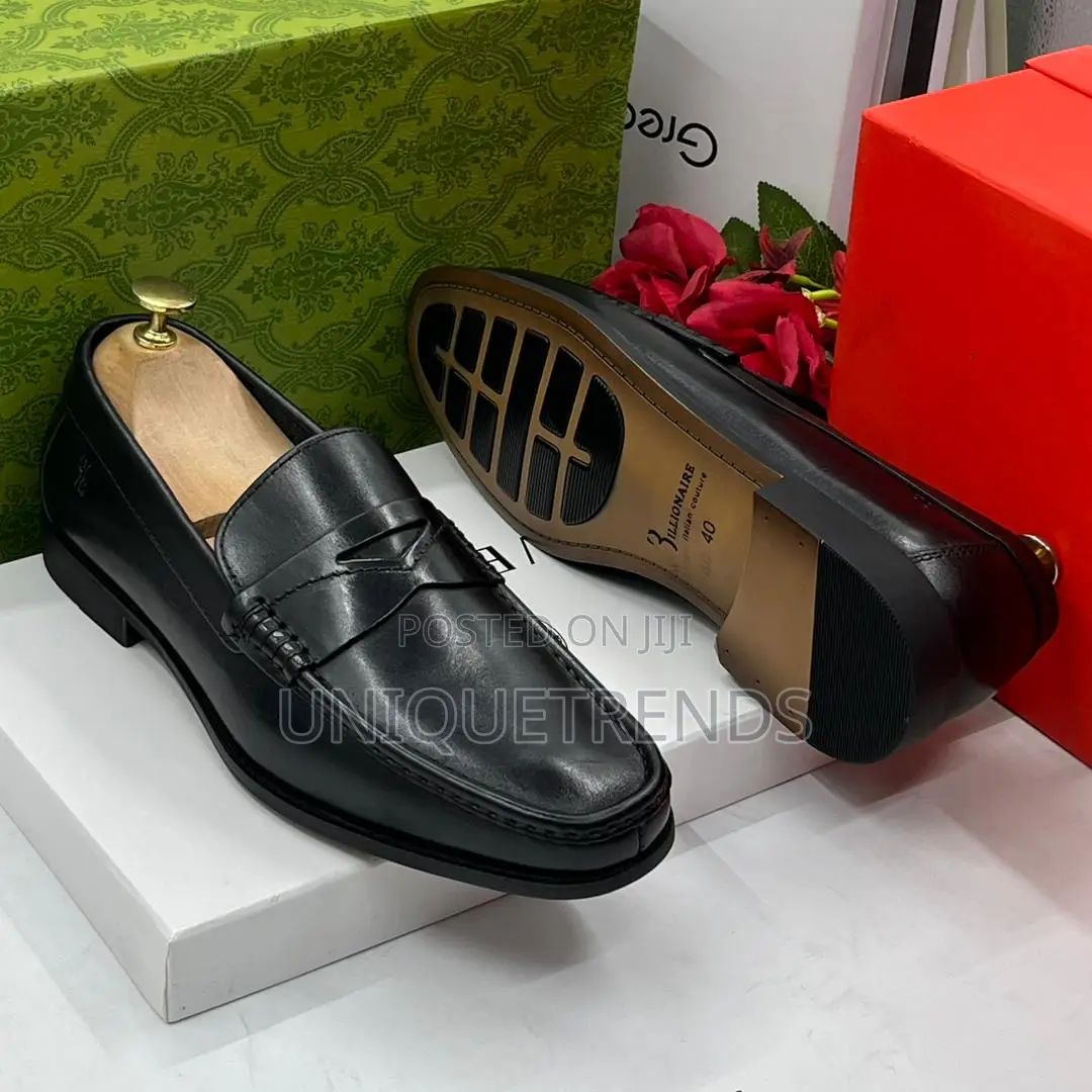 Billionaire Leather Penny Loafers