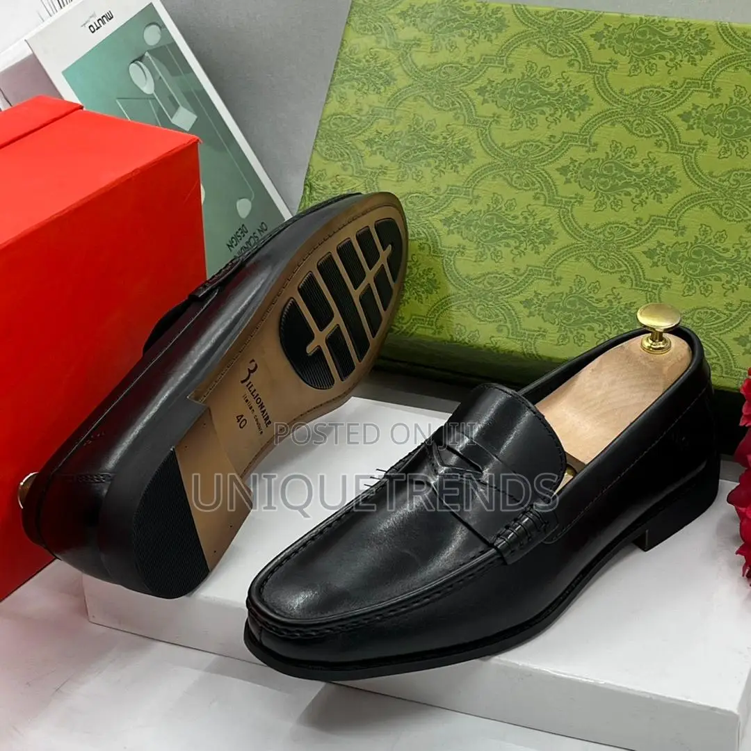 Billionaire Leather Penny Loafers