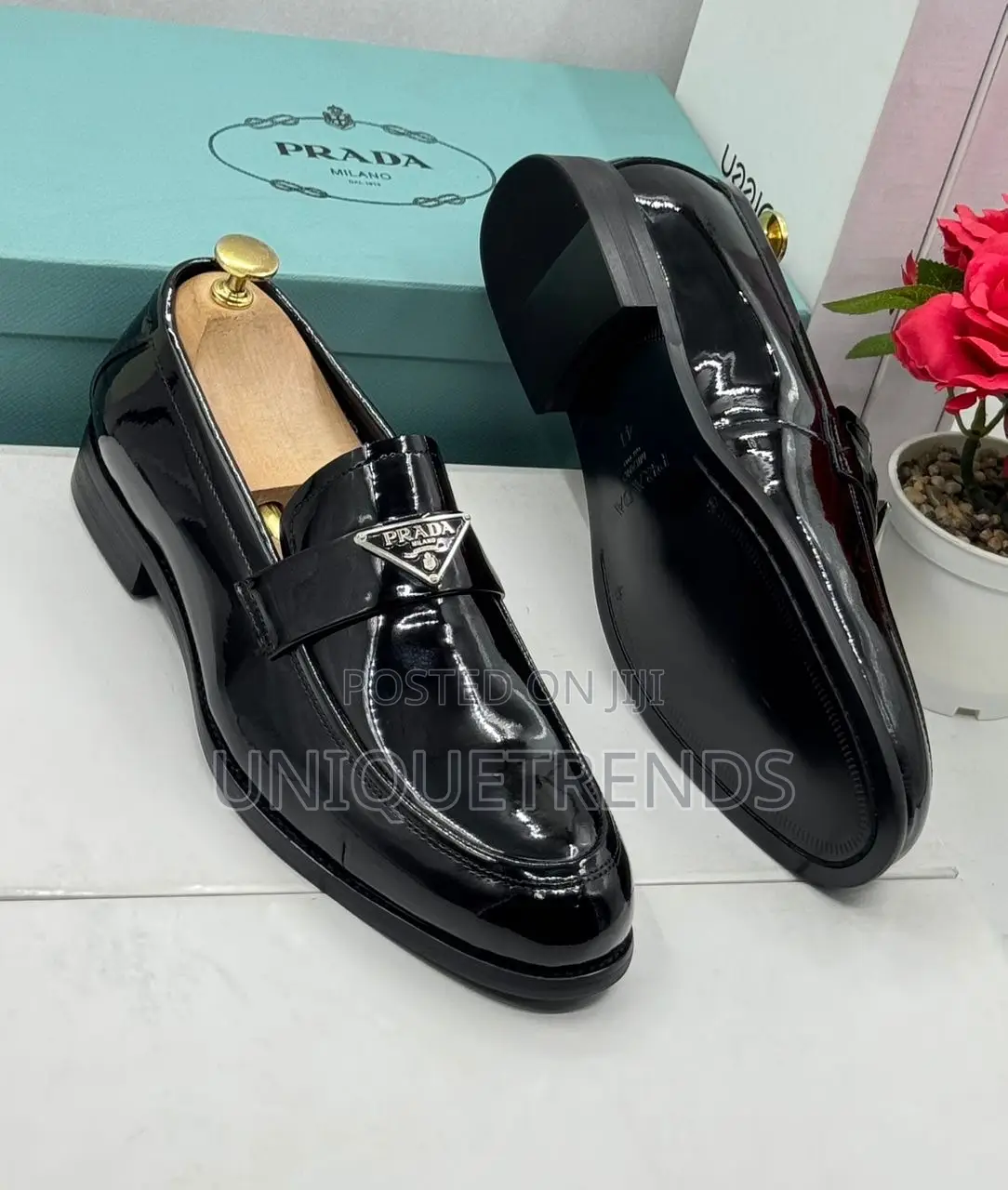 Executive Prada Patent Leather Loafers