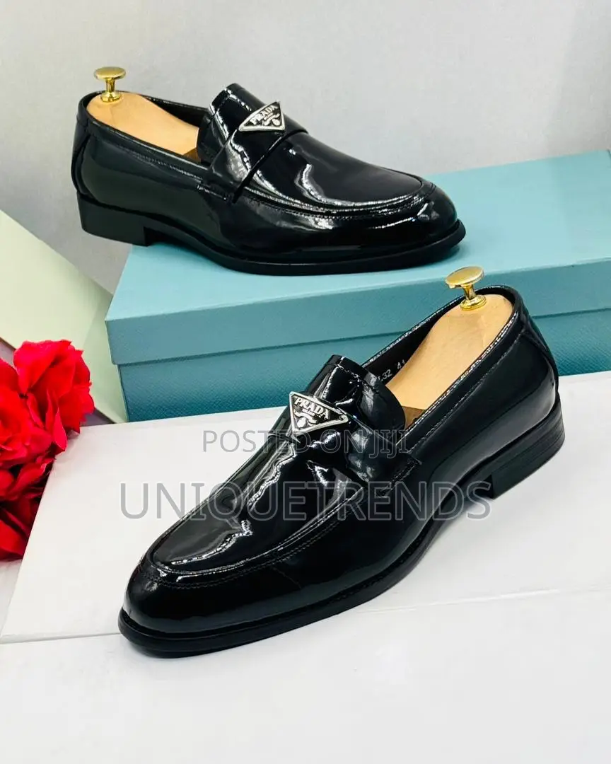 Executive Prada Patent Leather Loafers