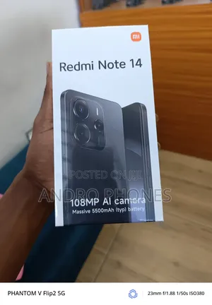 New Xiaomi Redmi Note 14 4G 128 GB Black