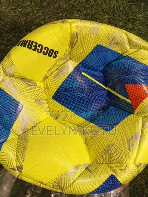 Yellow and Blue Soccer Max Football