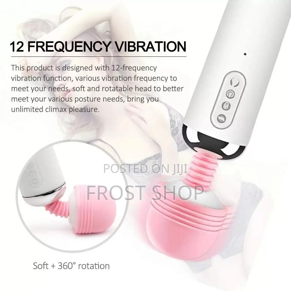 3 in 1 Vibrating Magic Wand With Suction Cup and Tongue