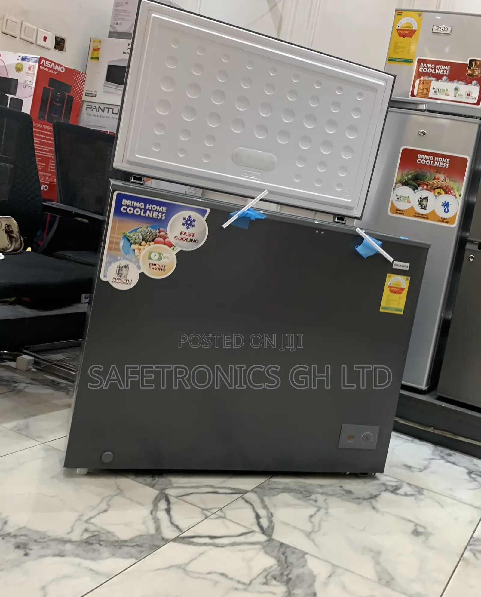 Trust New 251 Liters Dark Grey Nas300 Singledoor Freezer