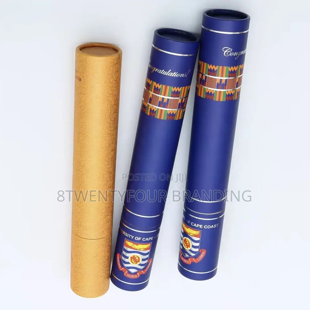 Certificate Scroll Holder Tube (Full Customization)