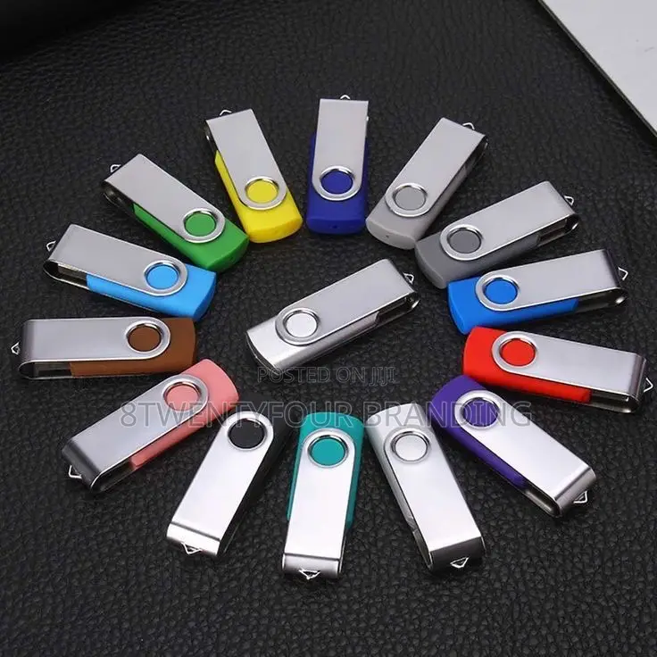 Flask Drives (Silver Metallic Branded Drives)