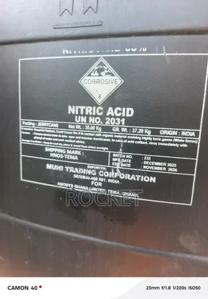 Nitric Acid 68% 35kg Gallon