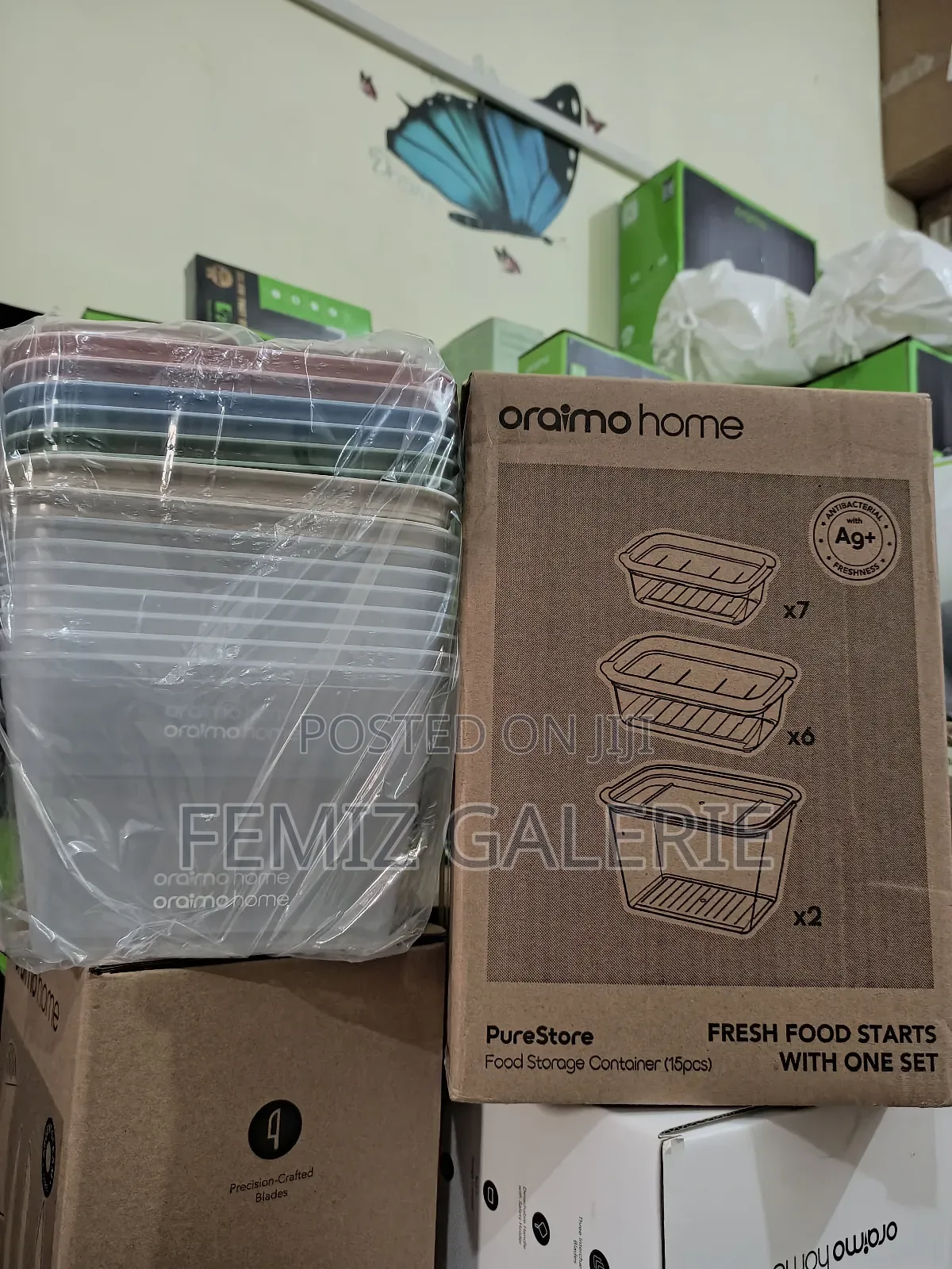 Oraimo Purestore Silver Ion Freshness Pp Food Storage Container-15pcs
