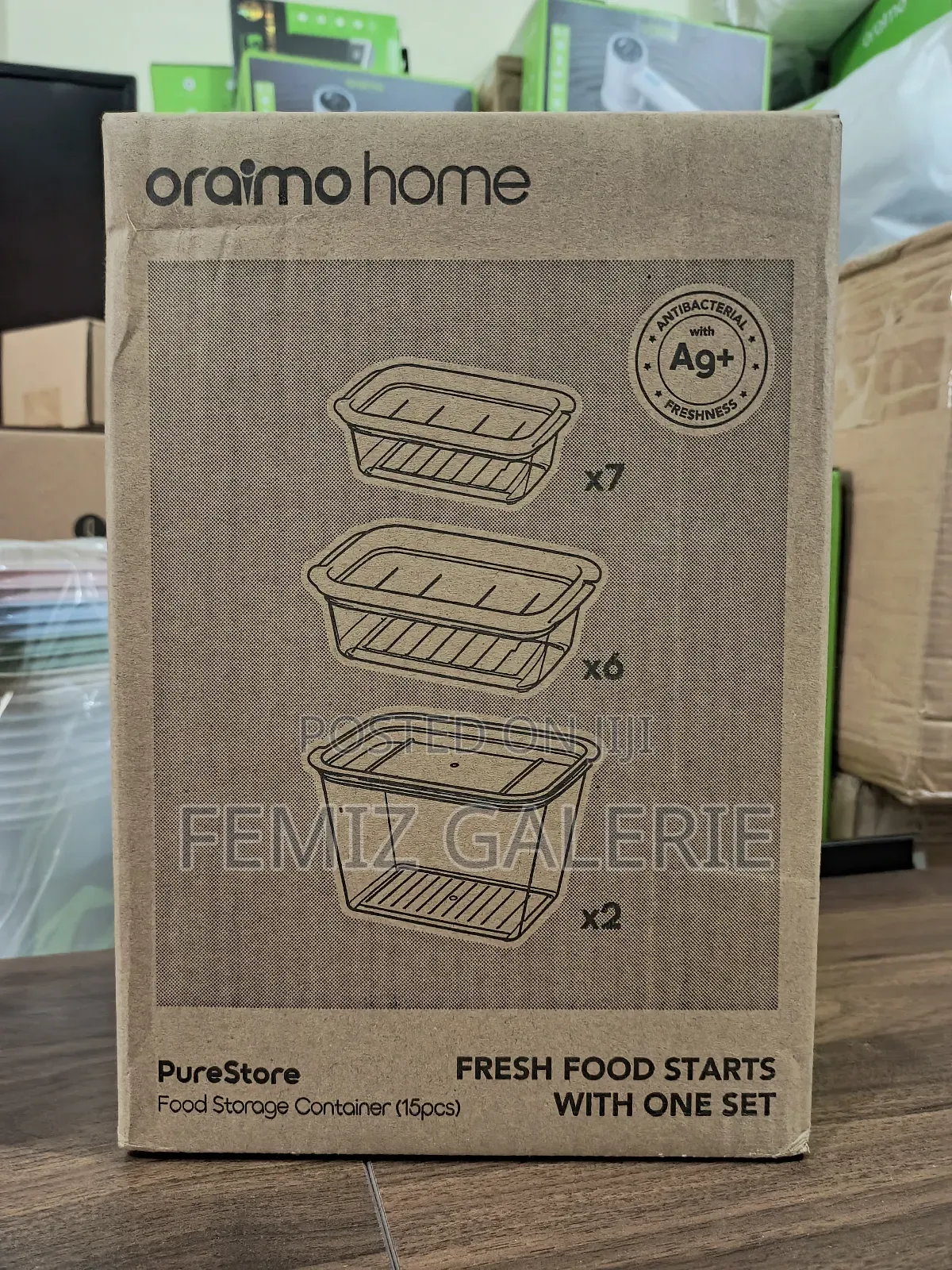 Oraimo Purestore Silver Ion Freshness Pp Food Storage Container-15pcs
