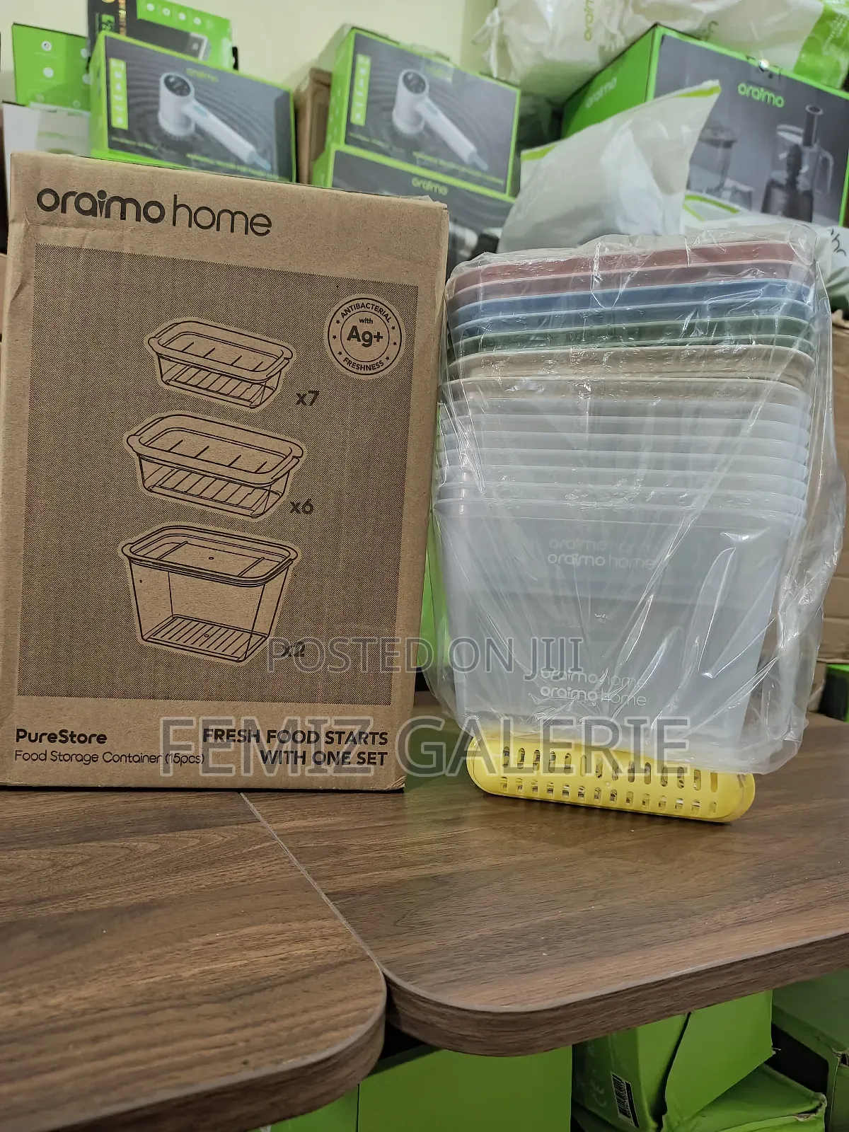 Oraimo Purestore Silver Ion Freshness Pp Food Storage Container-15pcs