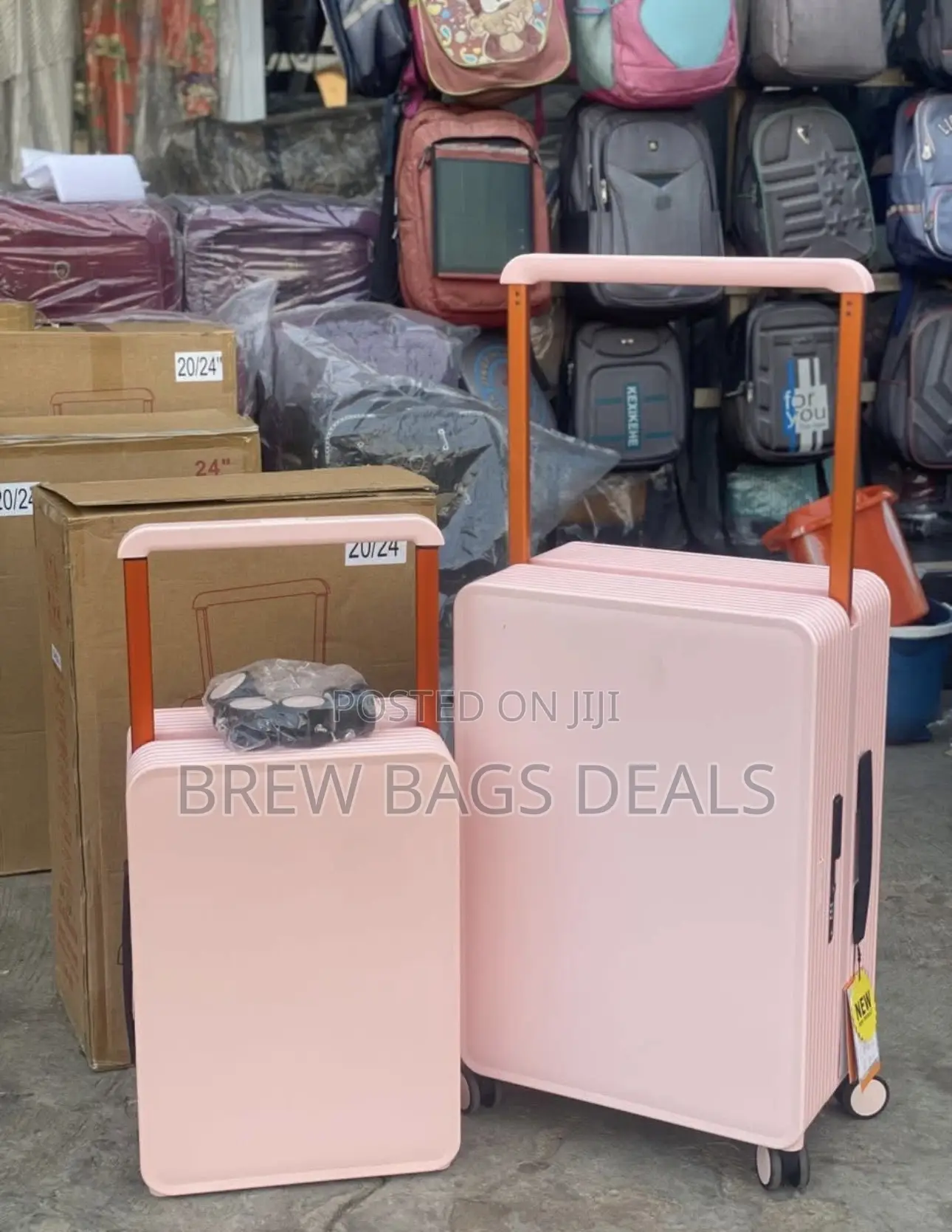 Quality 2set Zipless 24 20 Inches Hard Body Travel Bag.