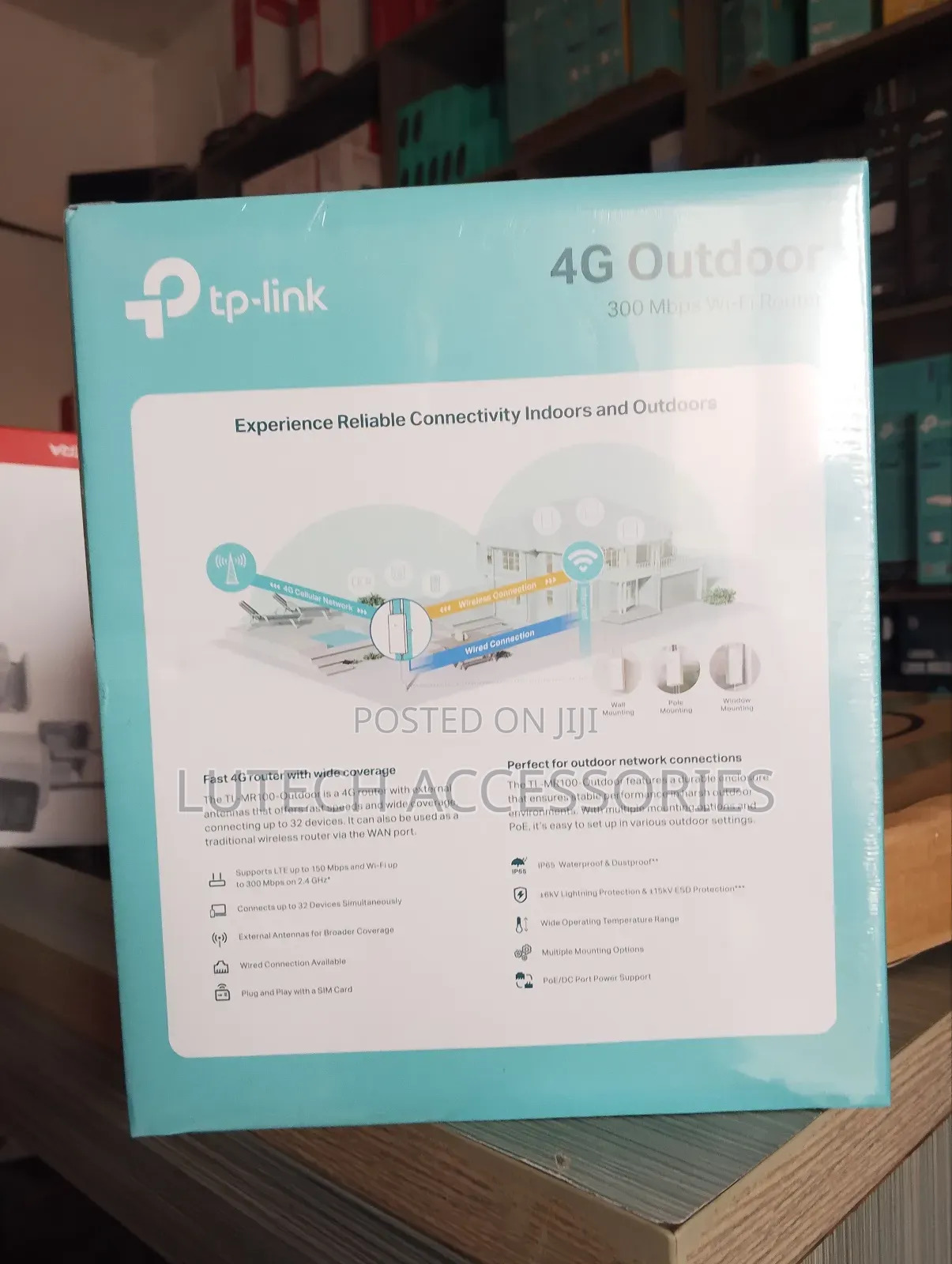 Tp Link 4g Outdoor 300 MBPS Wi-Fi Router (Tl-Mr100 Outdoor)