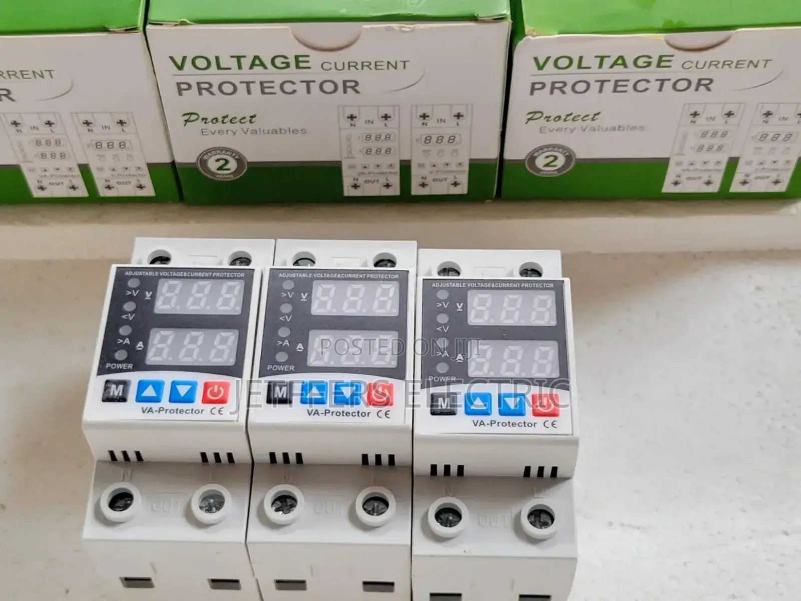 2 Pole Adjestable Voltage and Current Protector