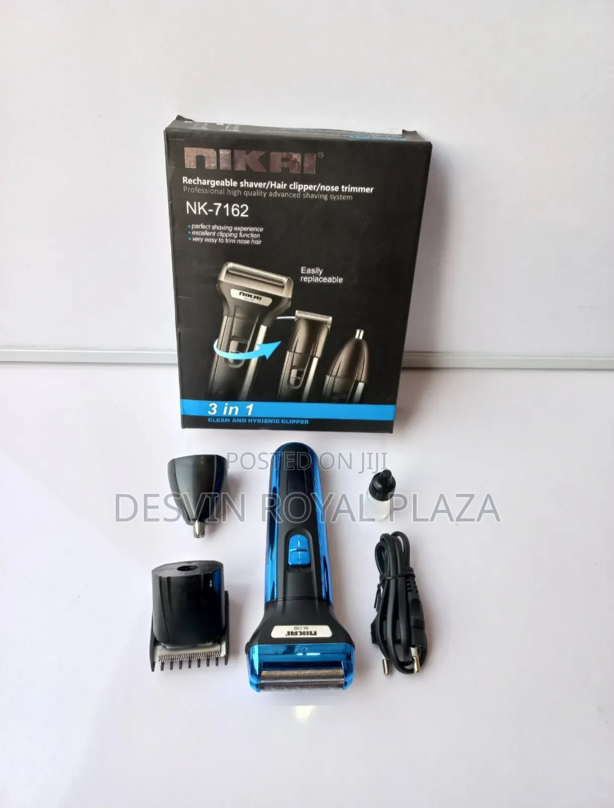 Nikai Shaver, Hair Clipper and Nose Trimmer (3 in 1 )