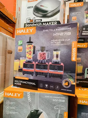 Spectacular Performance Haley-Hy-2713 Halley Blender 3 Jar 15speed Red