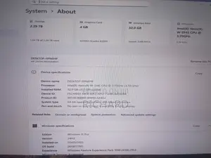 Desktop Computer HP Z4 G4 32GB Intel Xeon SSD 512GB