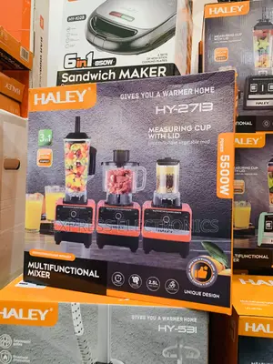 Hot Deals on Haley-Hy-2713 Halley Blender 3 Jars 5500watt 15speed Red