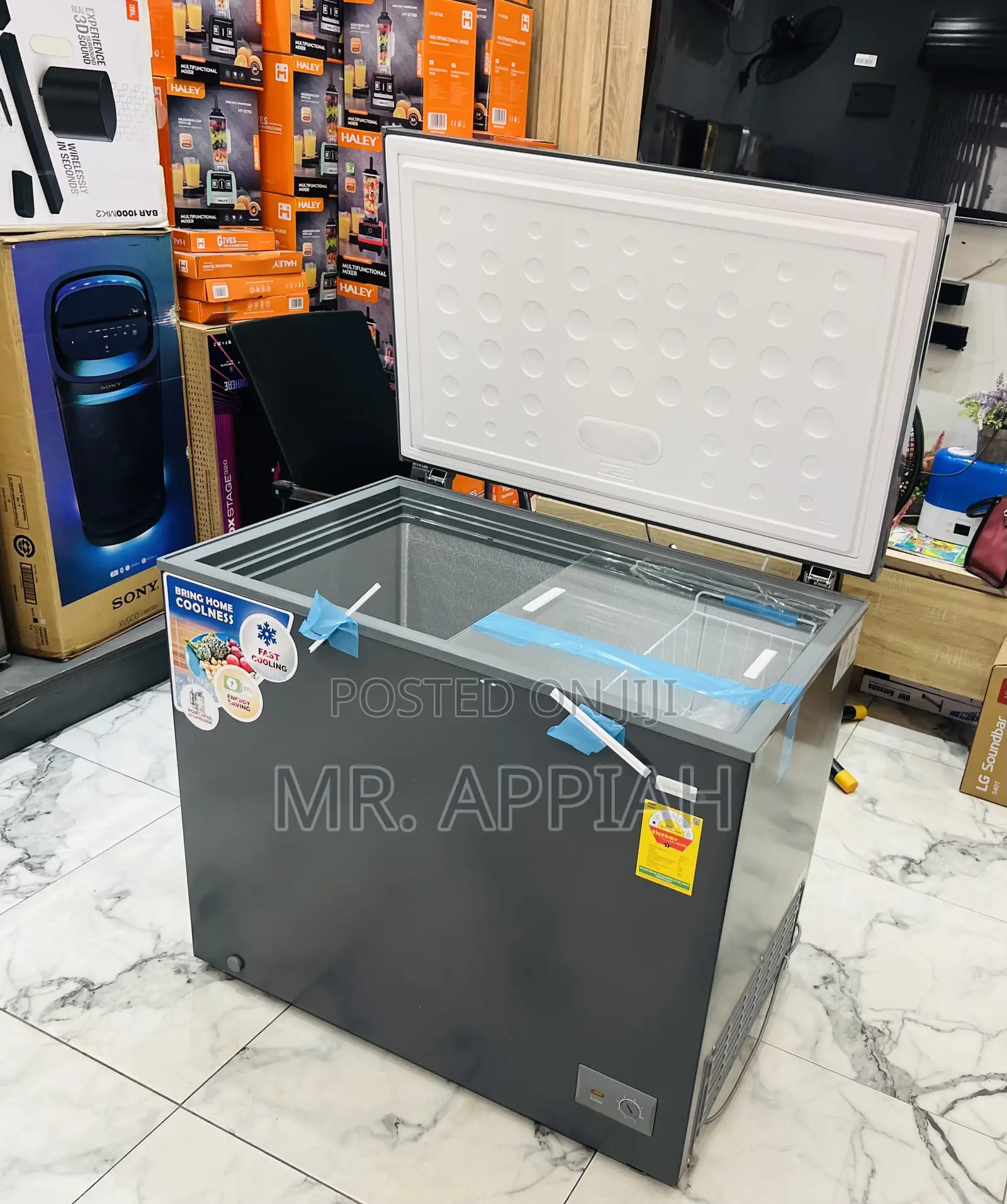 Low Energy Consumption Nasco-Nas300 Chest Freezer(Gray)250l