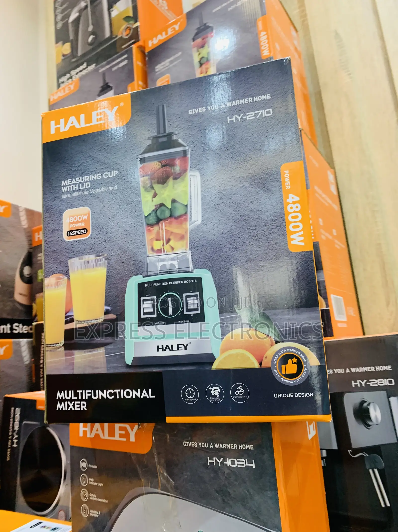 Less Expensive Haley-Hy-2710 Blender1 Jars 4800 Watt Green 15speed