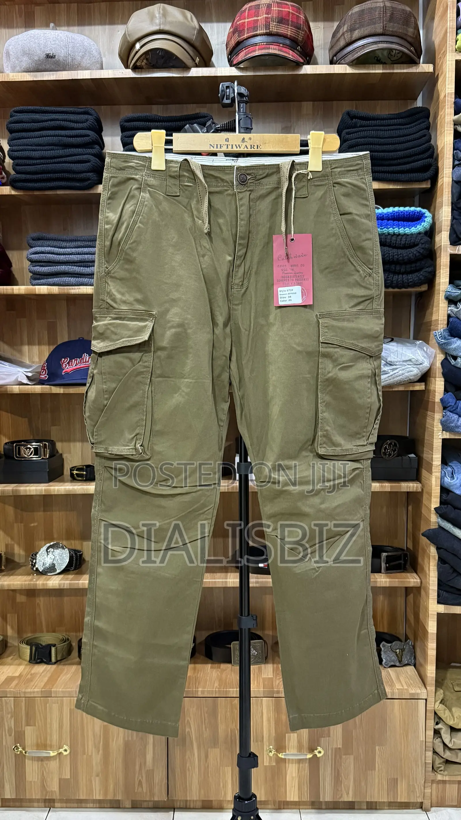 Kaki Side Pockets