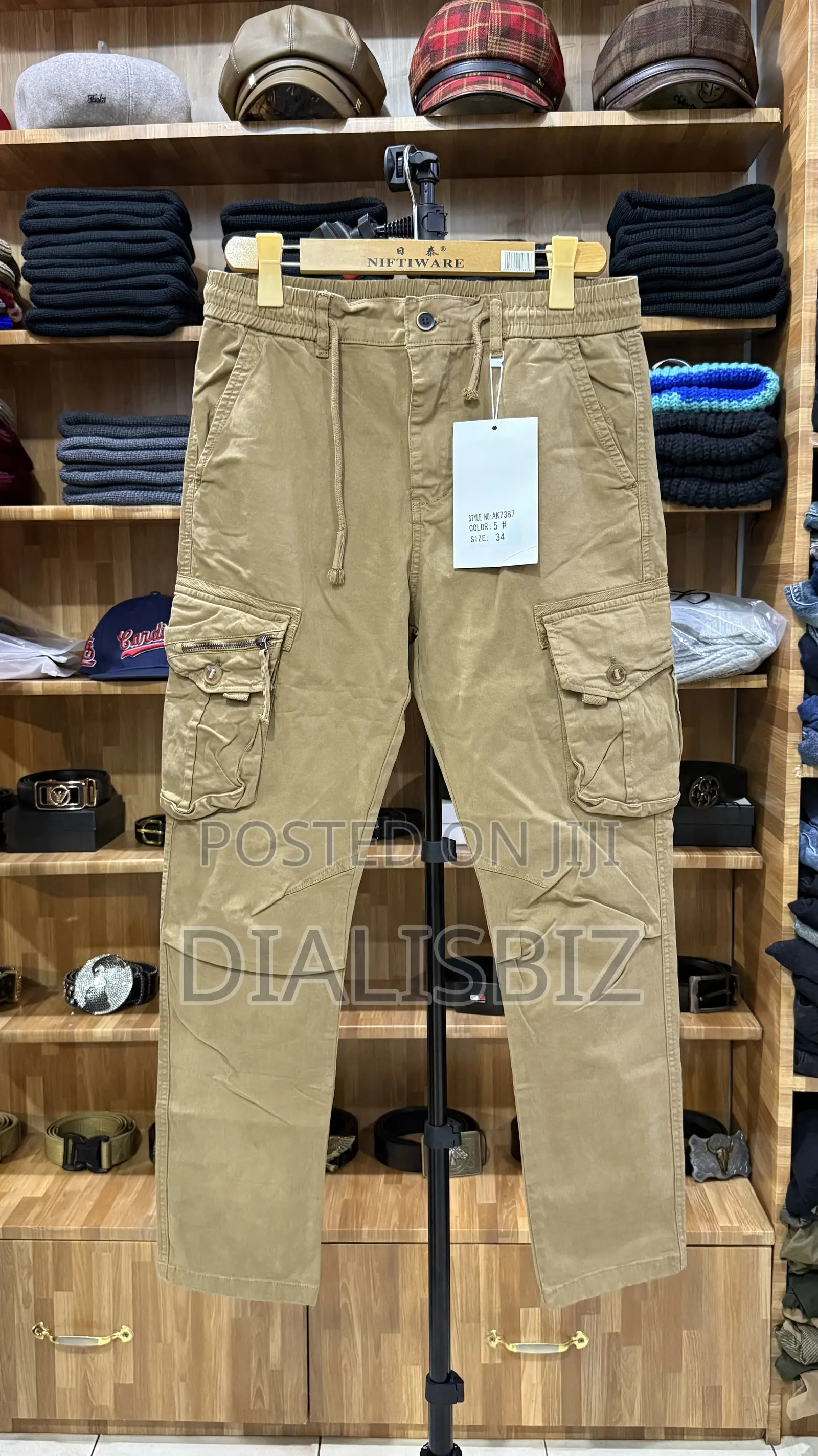 Kaki Side Pockets