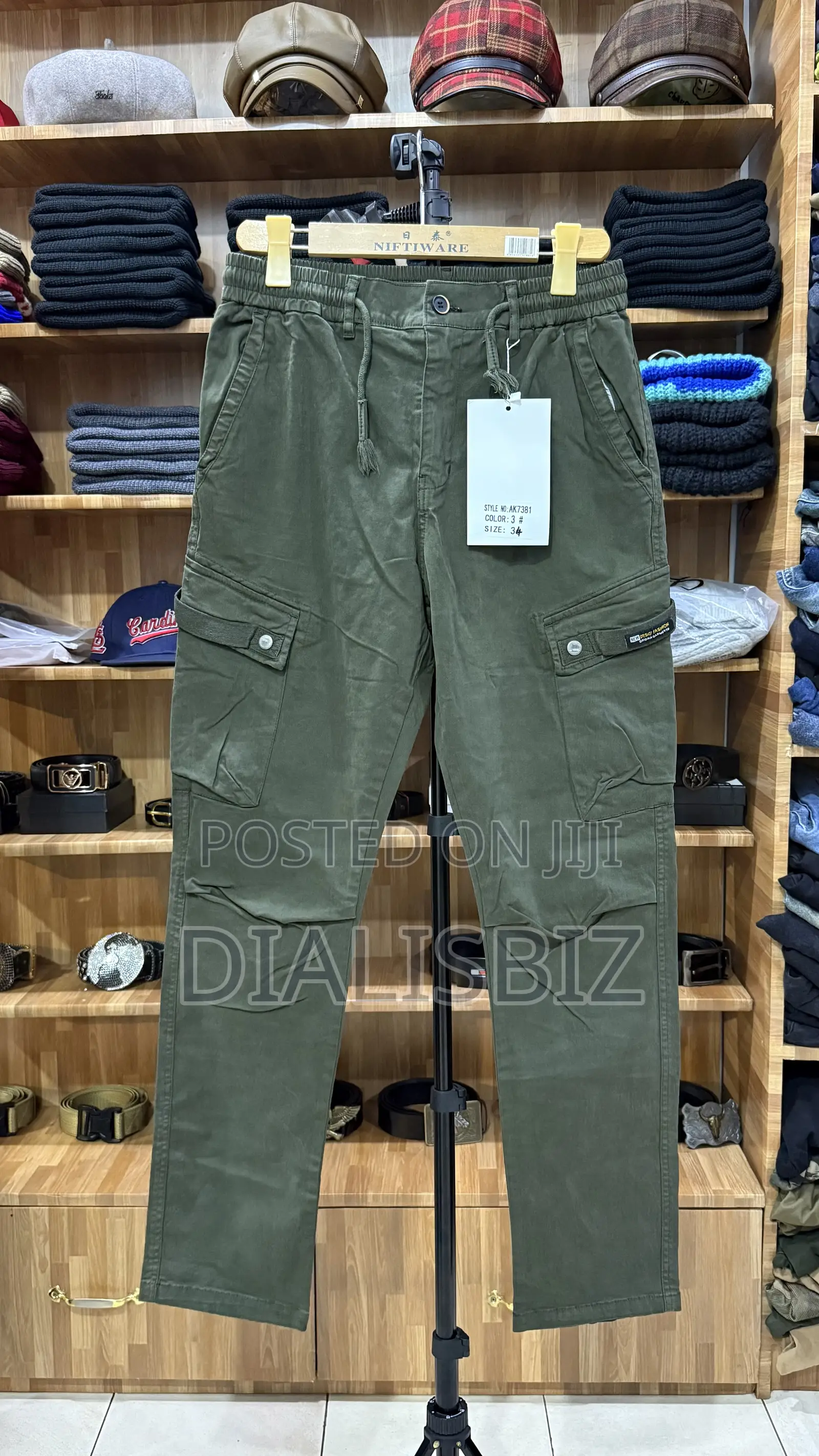 Kaki Side Pockets