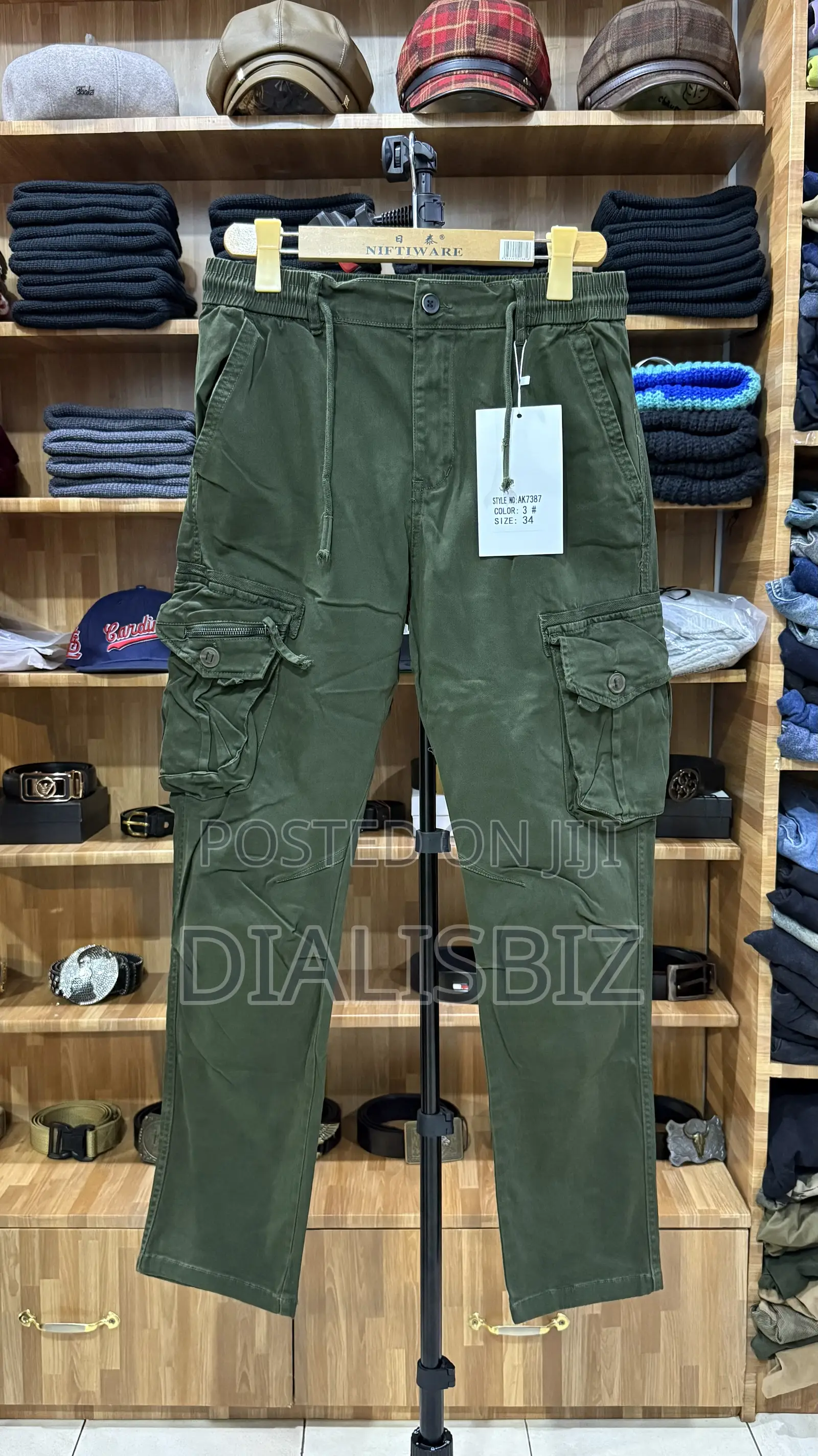 Kaki Side Pockets