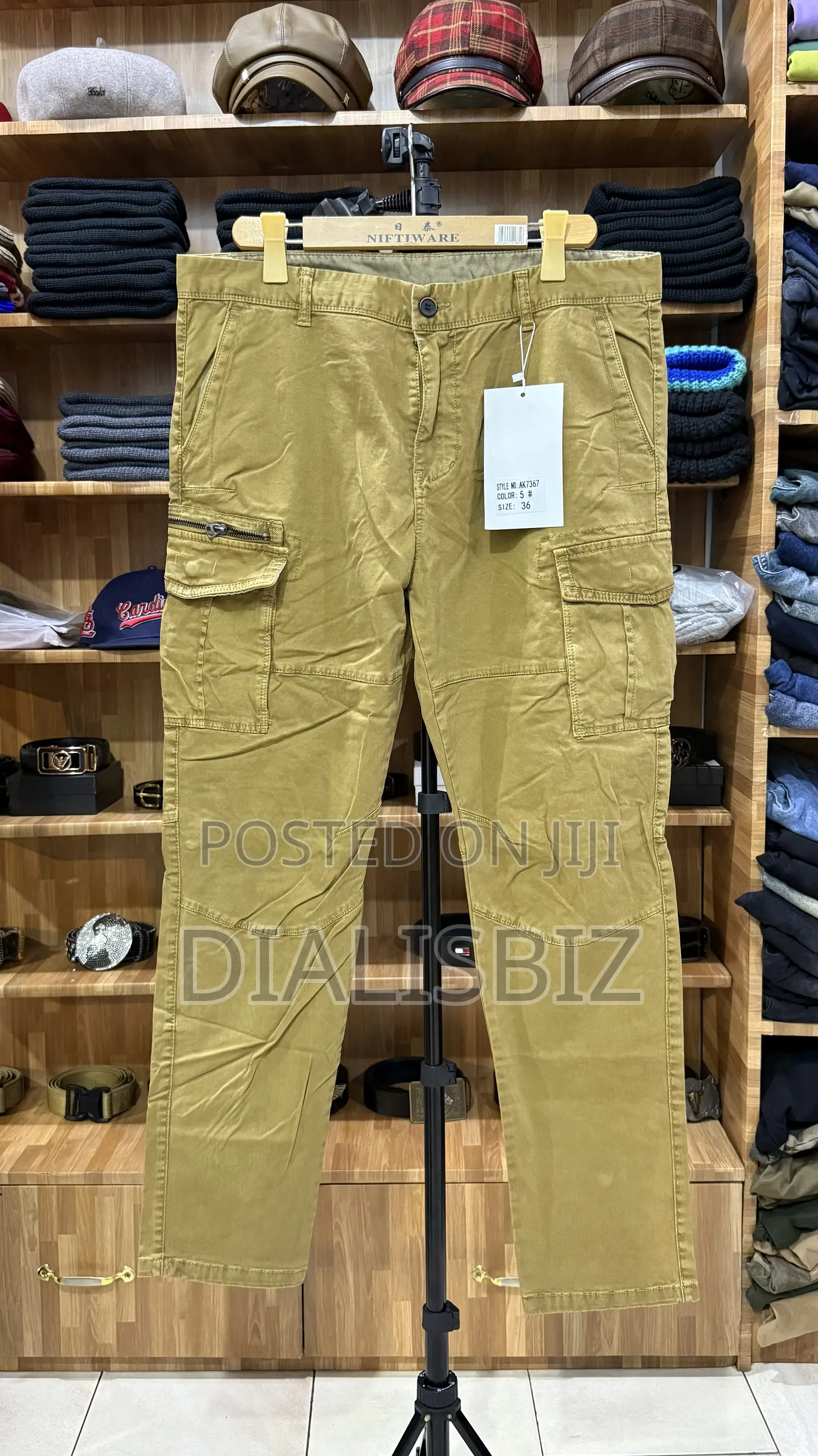 Kaki Side Pockets