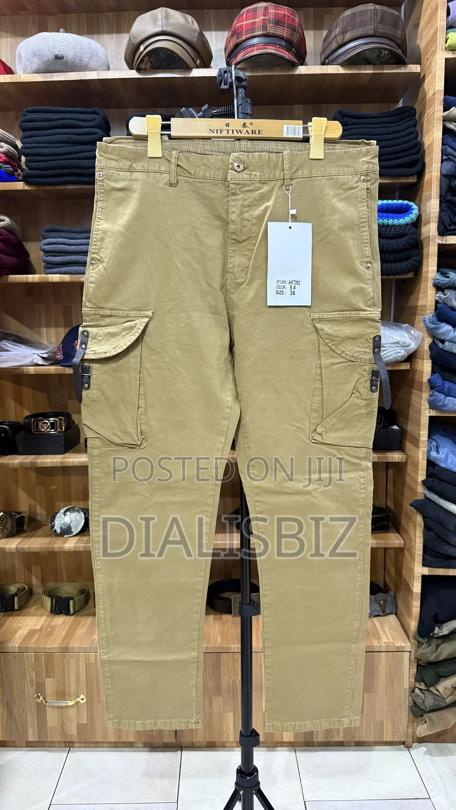 Kaki Side Pockets