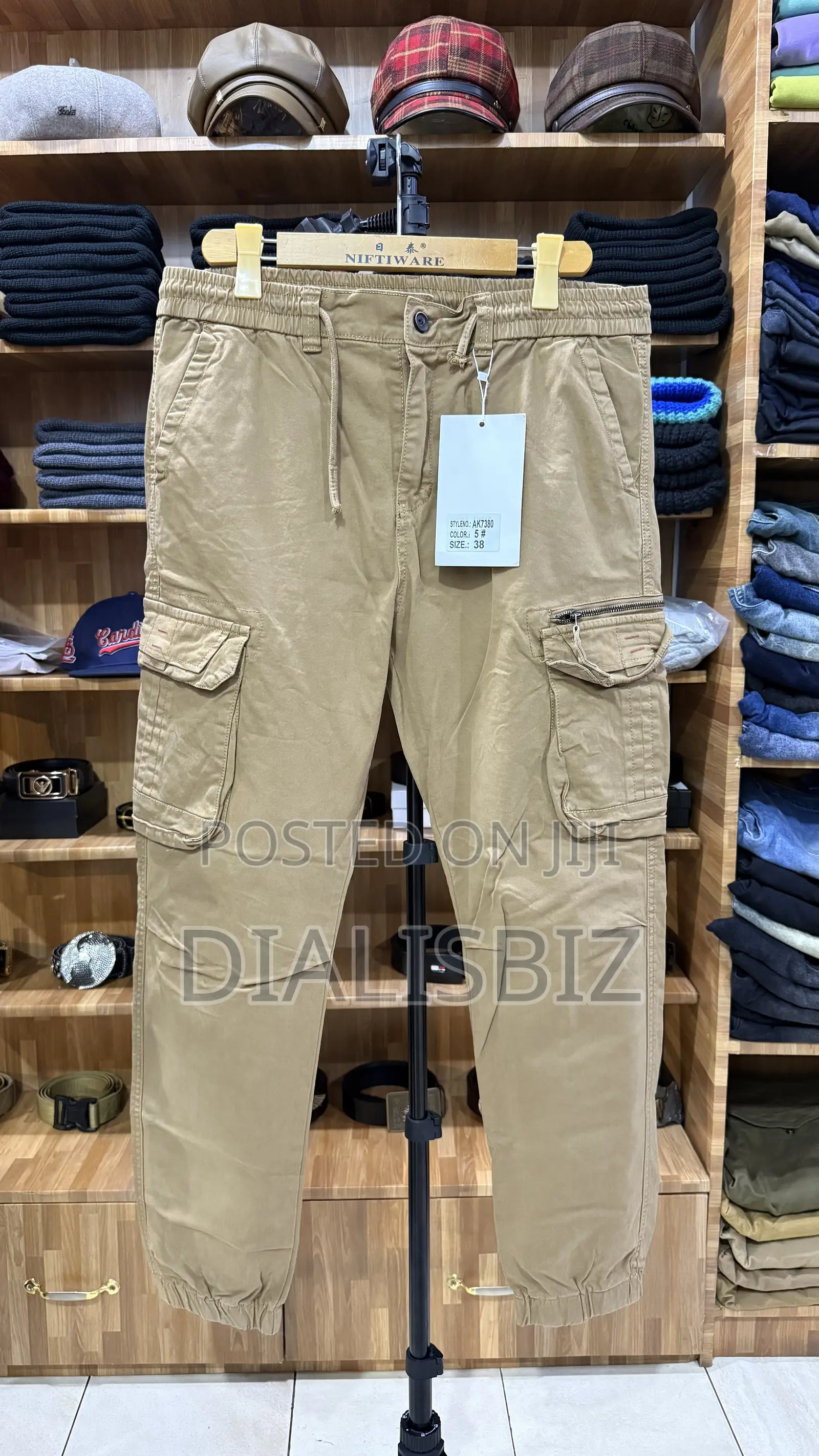 Kaki Side Pockets