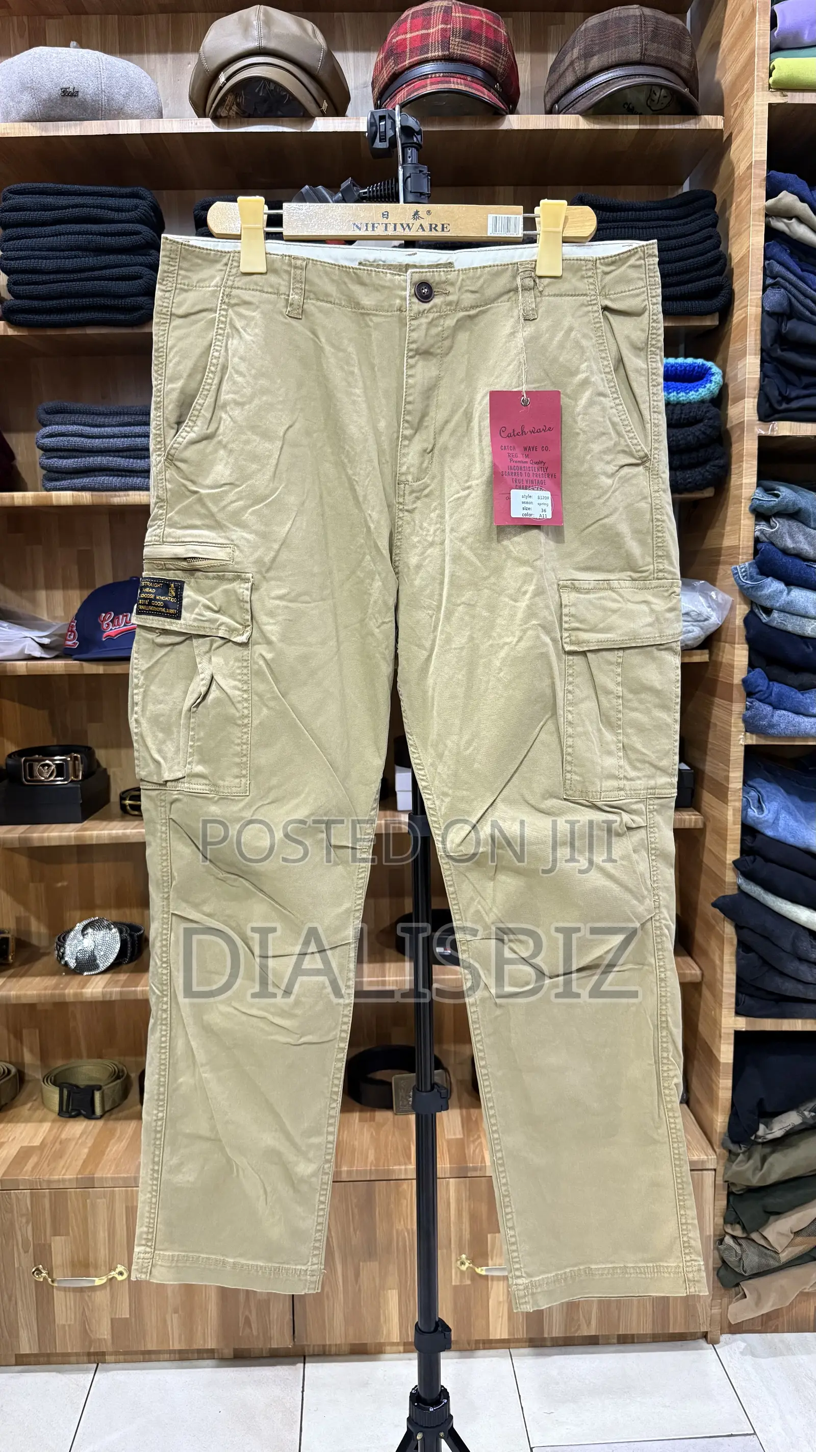 Kaki Side Pockets