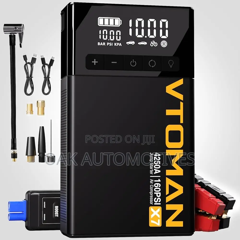 Car Jump Starter and Tire Pump