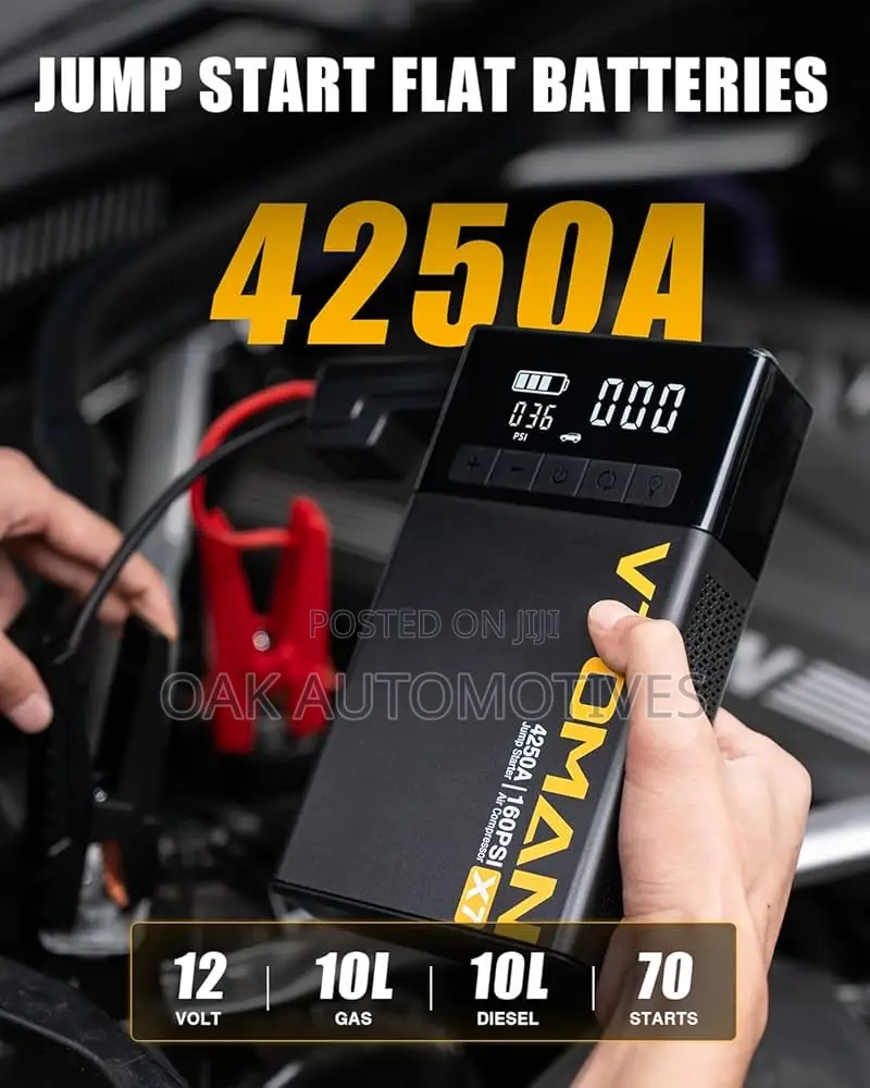 Car Jump Starter and Tire Pump