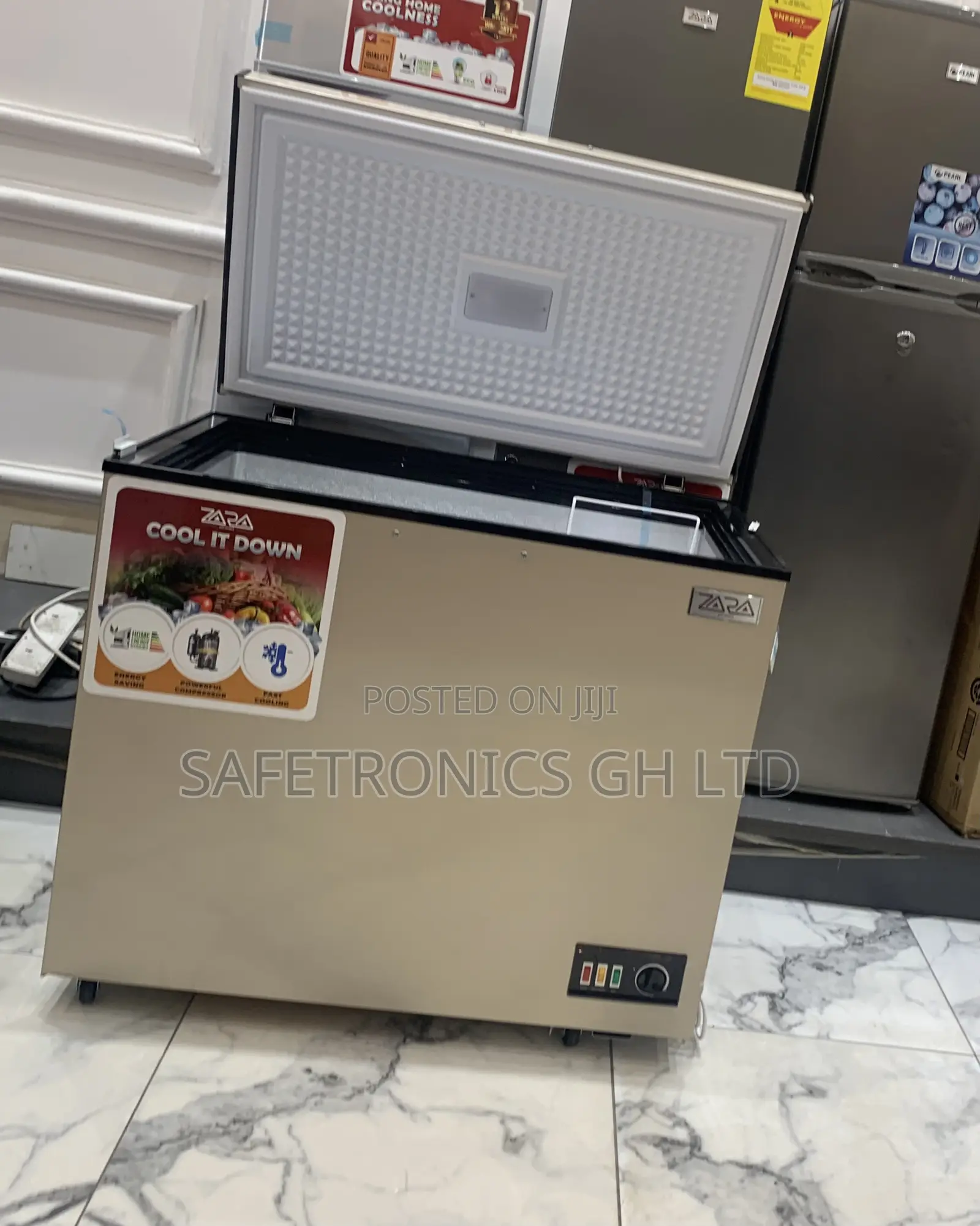 Zara-300flg Singledoor 238 Liters Net Gold Chestfreezer