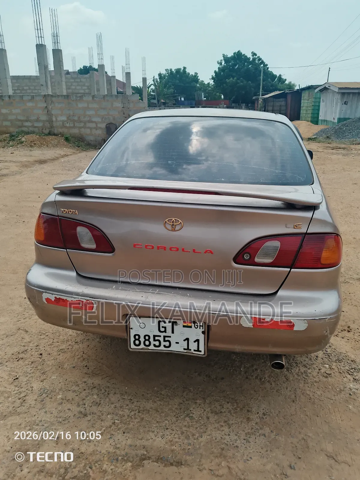 Toyota Corolla Sedan Automatic 1998 Gold