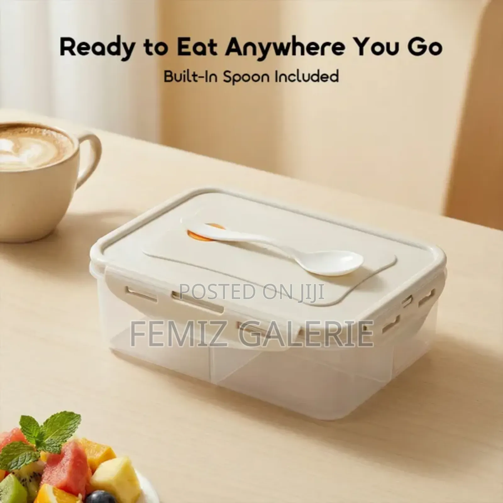 Oraimo Dailybento Antibacterial 3-Compartment Bento Box