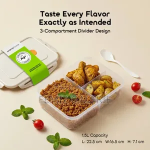 Oraimo Dailybento Antibacterial 3-Compartment Bento Box