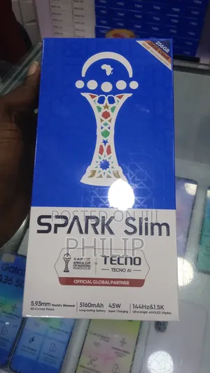 New Tecno Spark Slim 256 GB Black