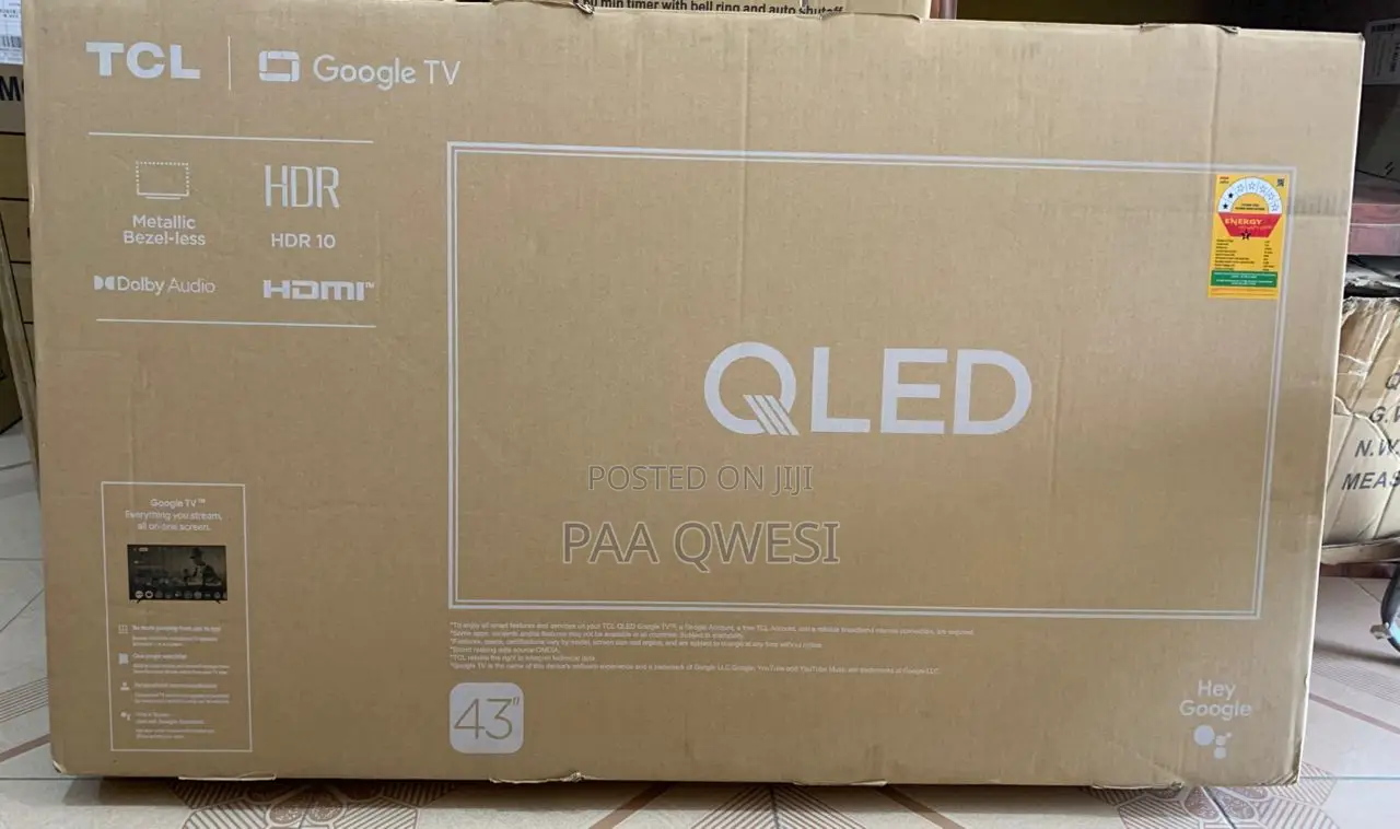 TCL 32 43 Inches Qled Google Smart Tv Hdr10 – Brand New
