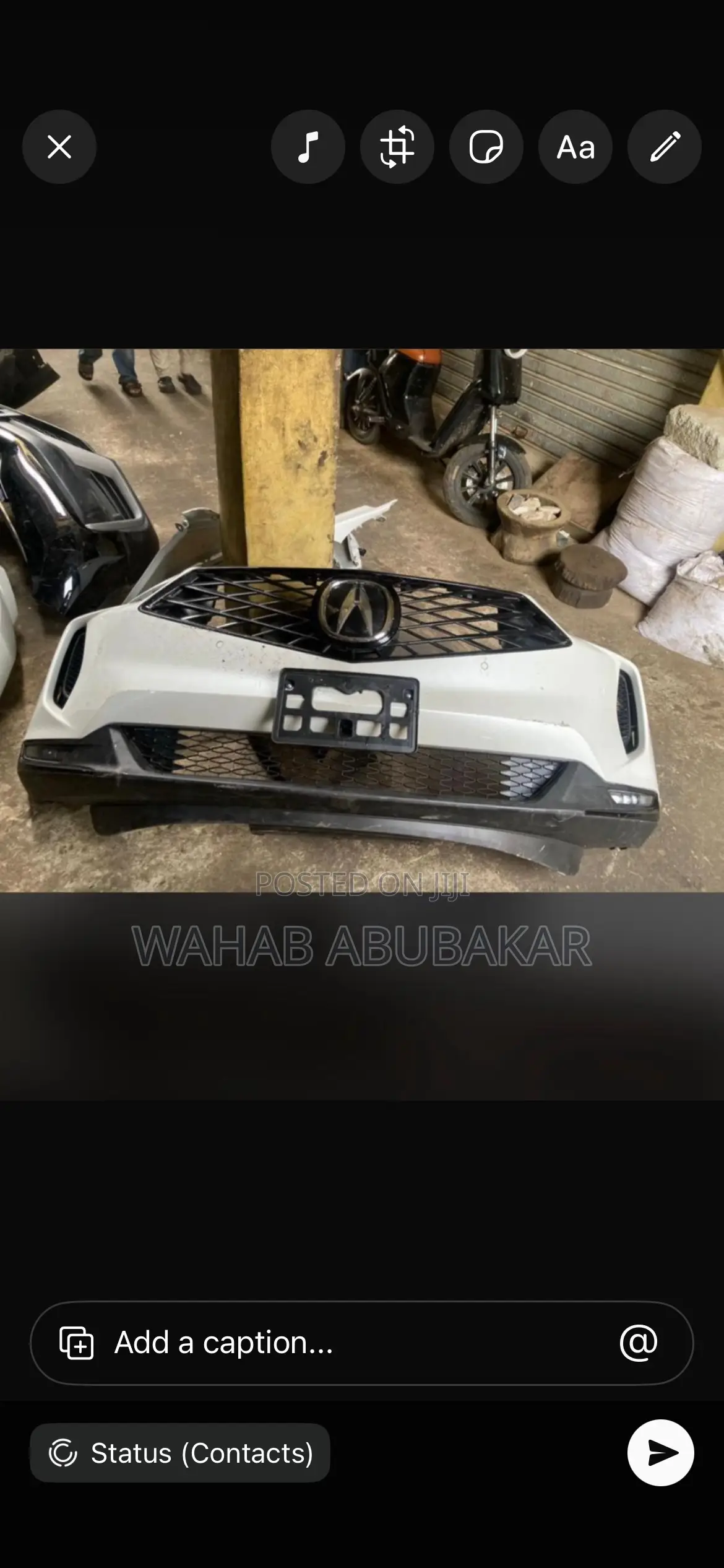 Acura RDX 2022 Front Bumper Complete
