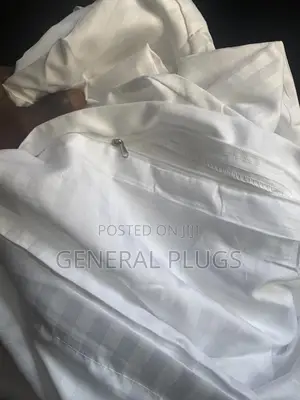 Hotel Luxury Bedding (White Stripped Duvet Covers Only