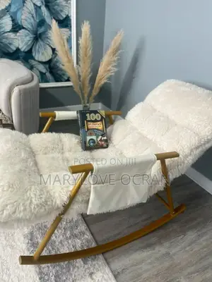 High-Quality Fluffy Rocking Chair