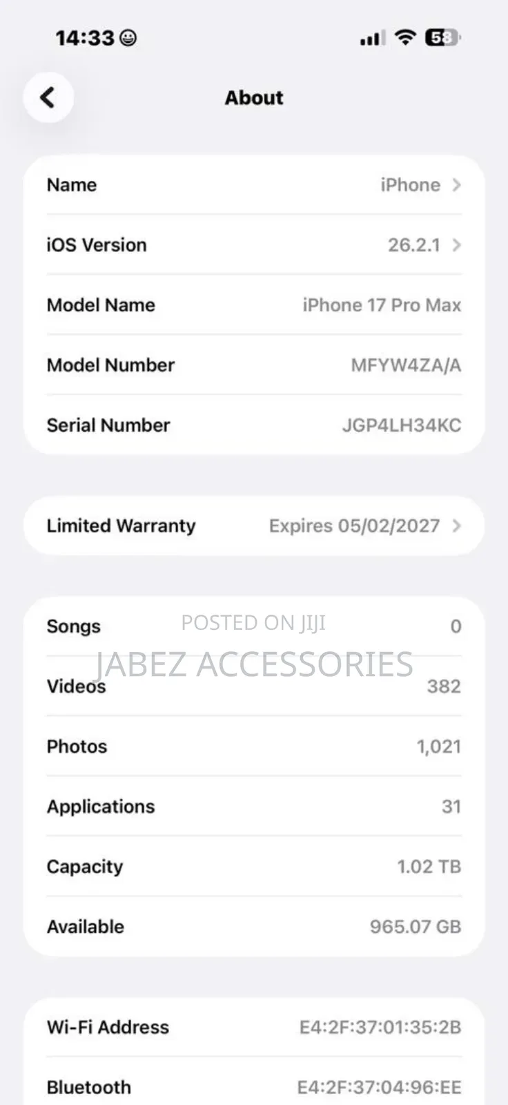 Apple iPhone 17 Pro Max 1 TB Gold