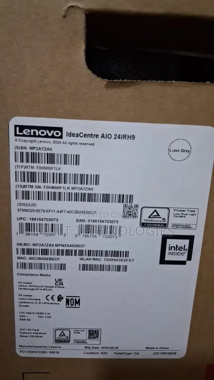 New Lenovo ideacentre AIO 520 8GB Intel Core i5 SSD 512GB