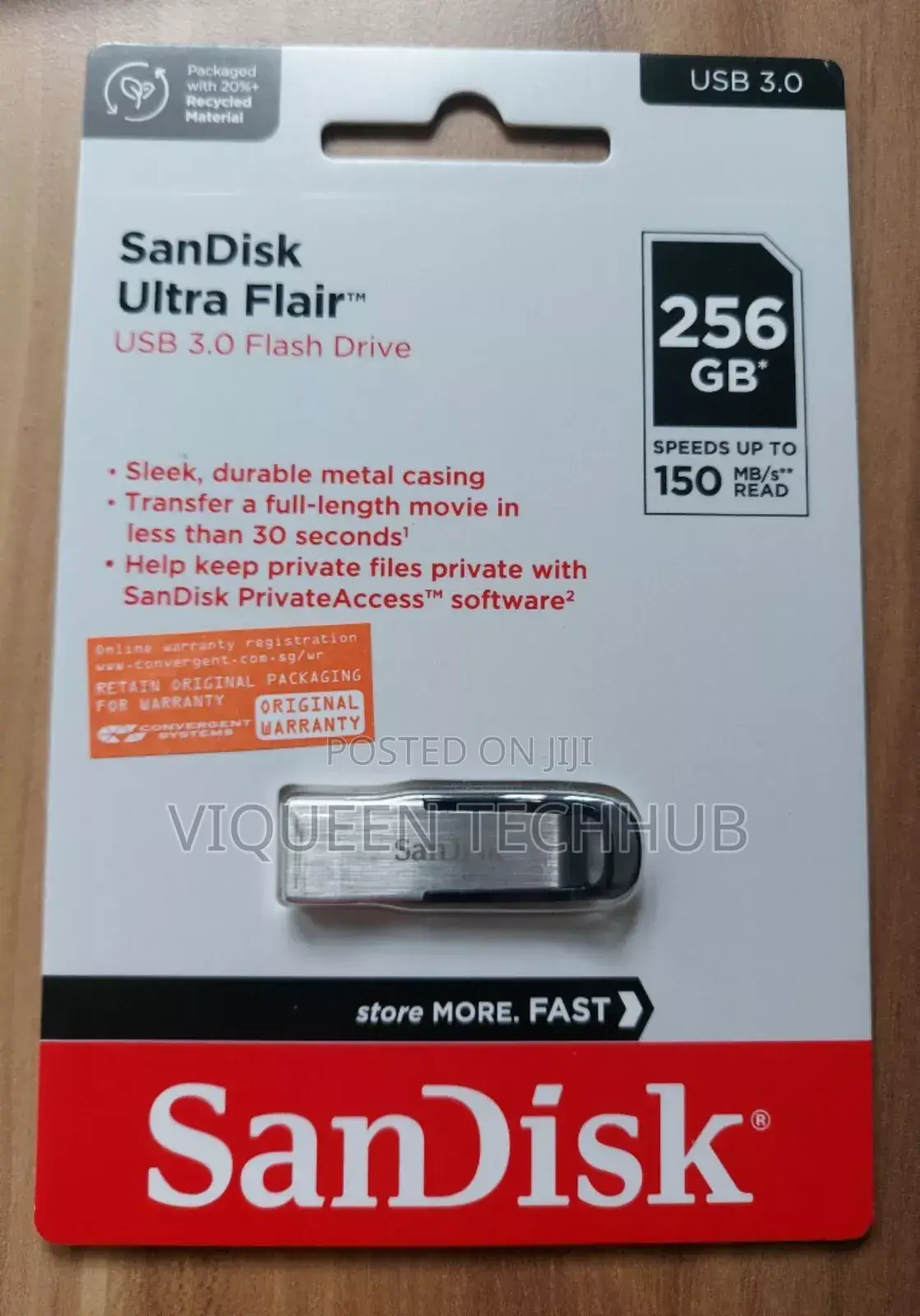 Durable 256gb Sandisk Pendrive