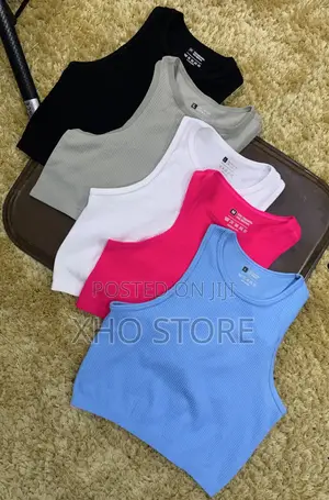 Women’S Seamless Sleeveless Tank Crop Top Vest - High Elasticity