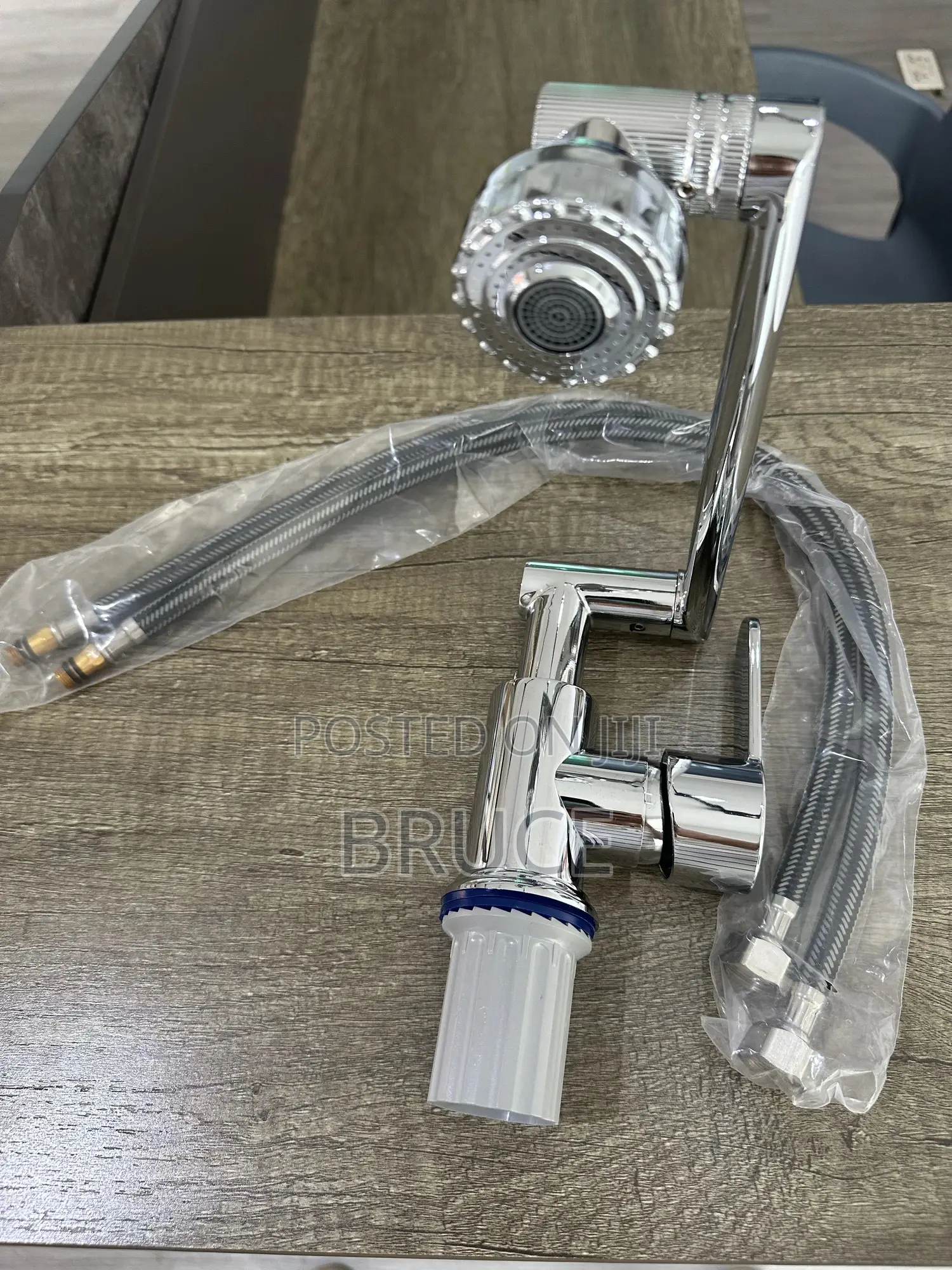Chrome Foldable Kitchen Faucet – Flexible Sink Tap With Hoses in ...
