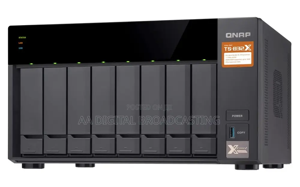 Qnap Ts-832x 48tb Nas 10gbe SFP Ports