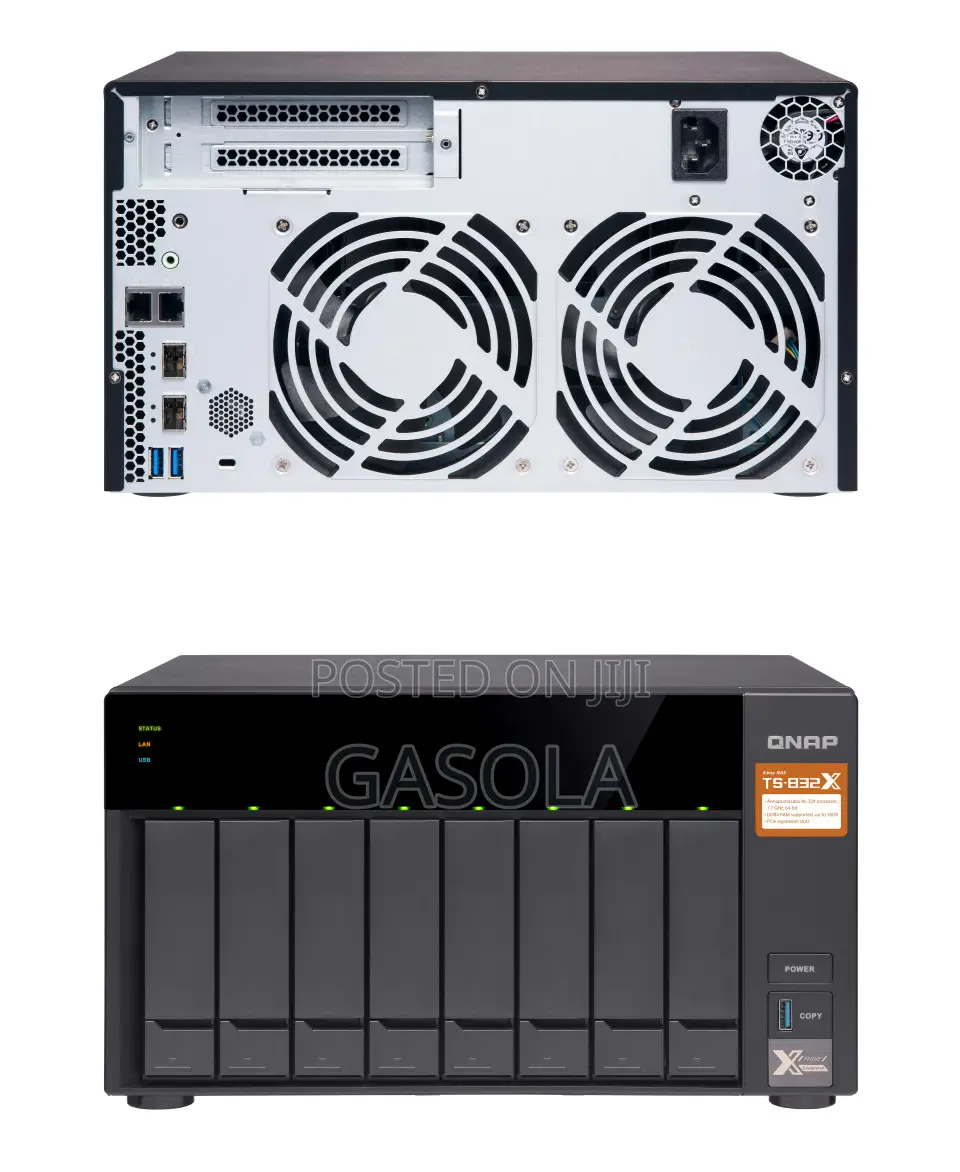 Qnap Ts-832x 48tb Nas 10gbe SFP Ports
